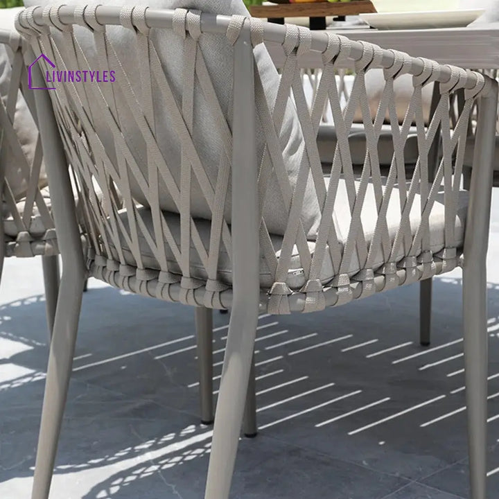 Ayla Outdoor Patio Seating Set 2 Chairs and 1 Table Set (Beige) - Coffee Table Sets