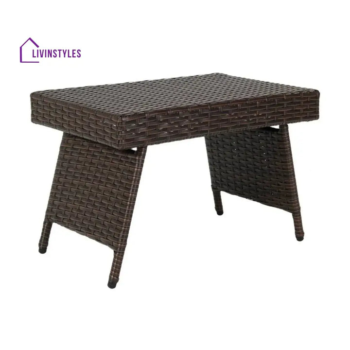 Ayotunde Outdoor Rattan Wicker Foldable Table - Table