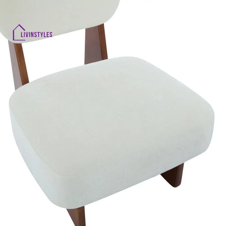 Ayushi Solid Wood and Fabric Arm Chair | Living Room Chair | Lounge Chair