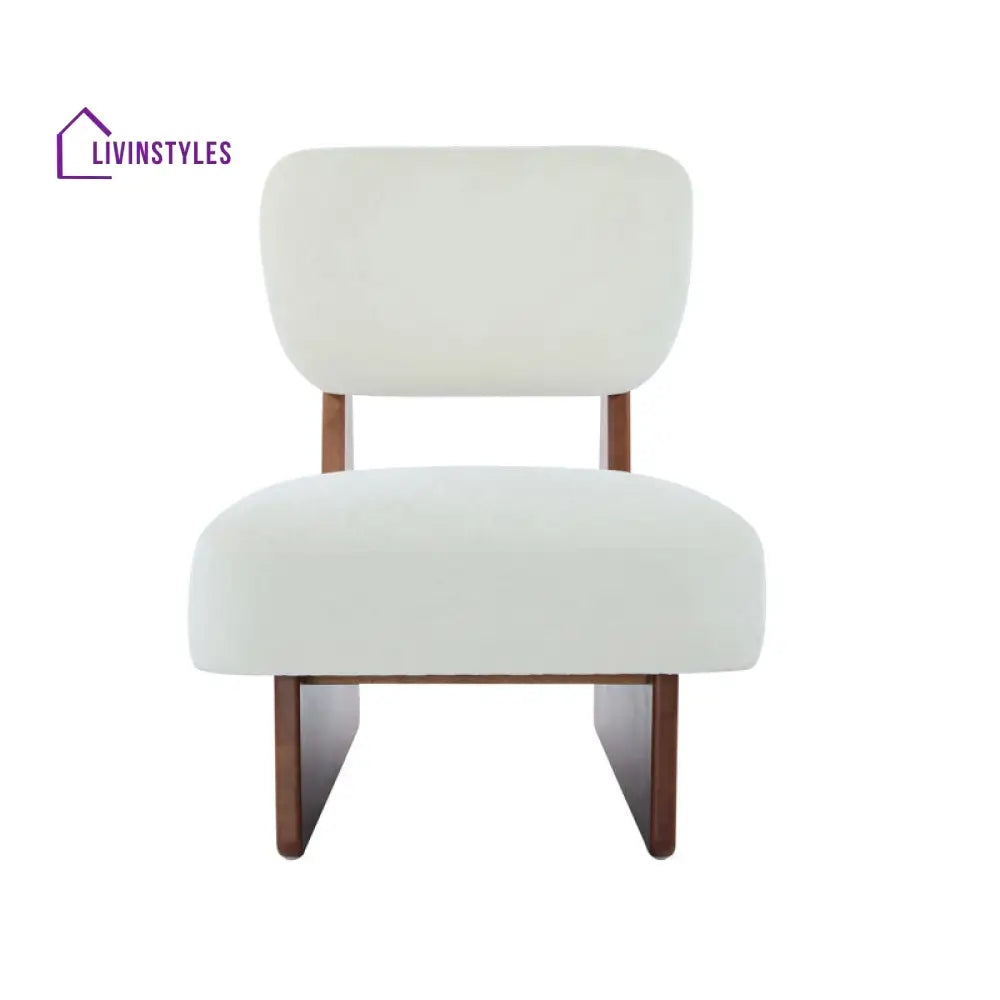 Ayushi Solid Wood and Fabric Arm Chair | Living Room Chair | Lounge Chair
