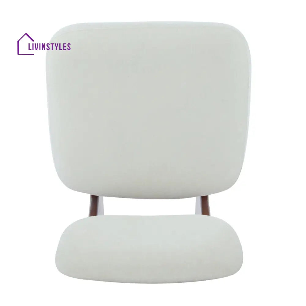 Ayushi Solid Wood and Fabric Arm Chair | Living Room Chair | Lounge Chair
