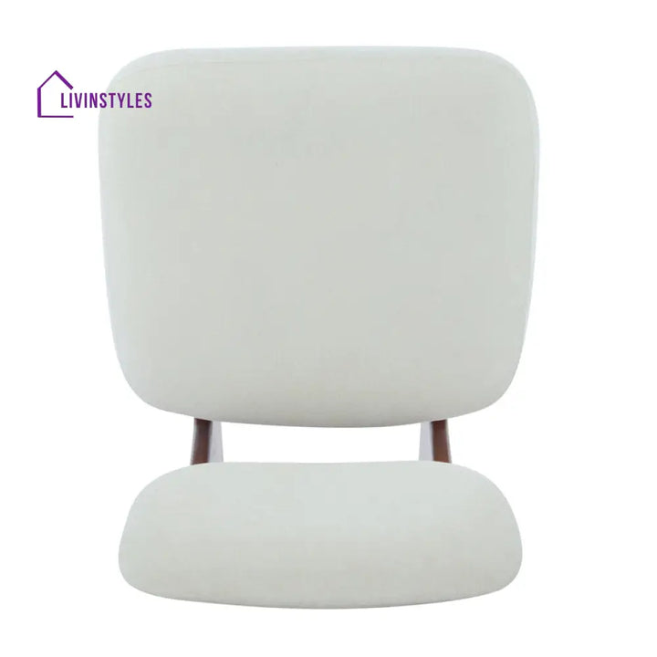 Ayushi Solid Wood and Fabric Arm Chair | Living Room Chair | Lounge Chair