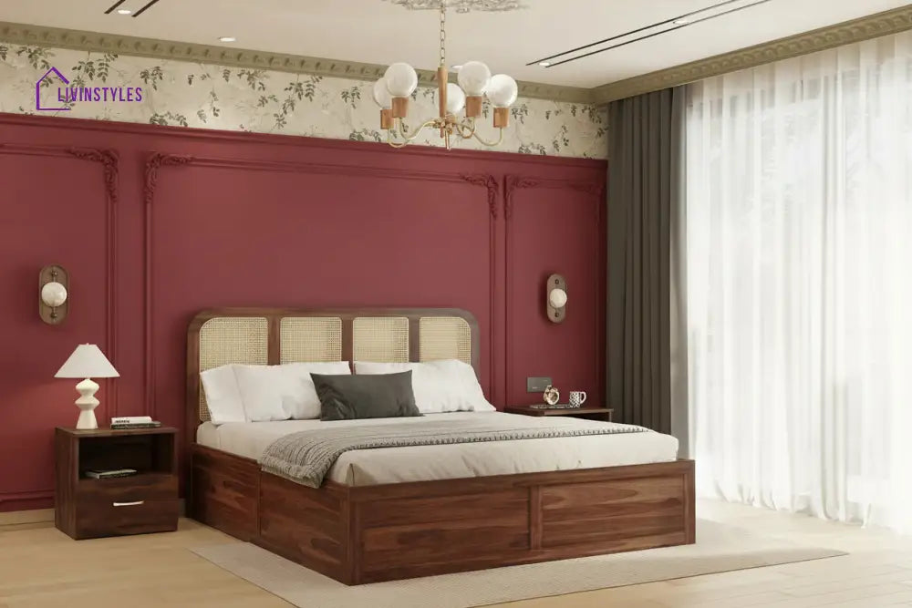 Azul Box Bed in Sheesham Wood - King Size