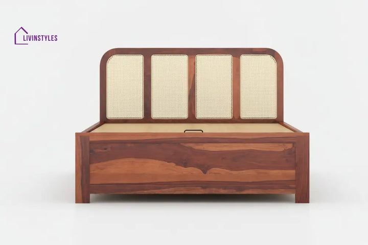 Azul Hydraulic Bed in Sheesham Wood - King Size