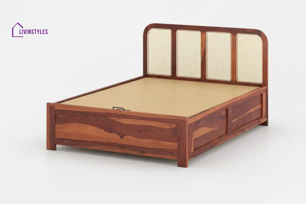 Azul Hydraulic Bed in Sheesham Wood - King Size