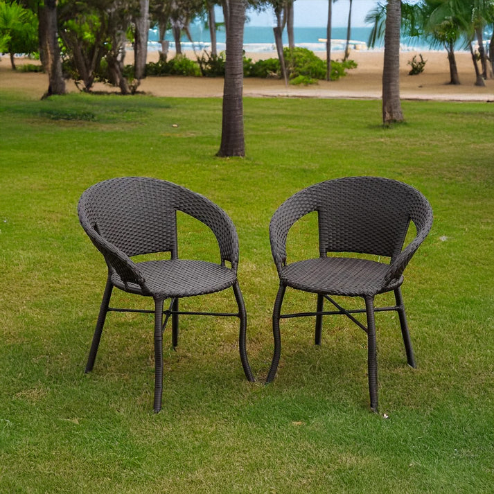 Falak 5-Piece Outdoor Rattan Wicker Patio Bistro Set
