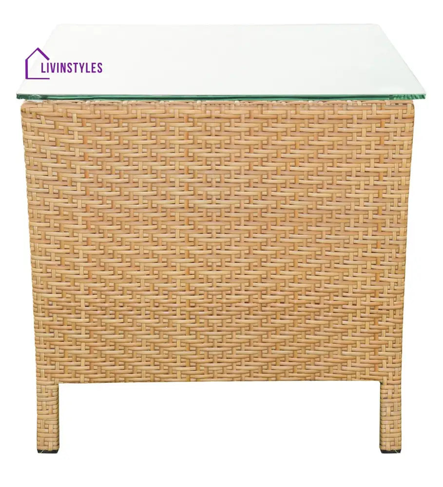 Babai Outdoor Patio Seating Set 2 Chairs and 1 Table Set (Cream) - Coffee Table Sets