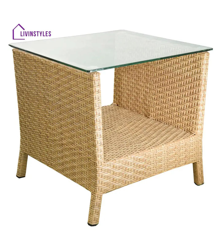 Babai Outdoor Patio Seating Set 2 Chairs and 1 Table Set (Cream) - Coffee Table Sets