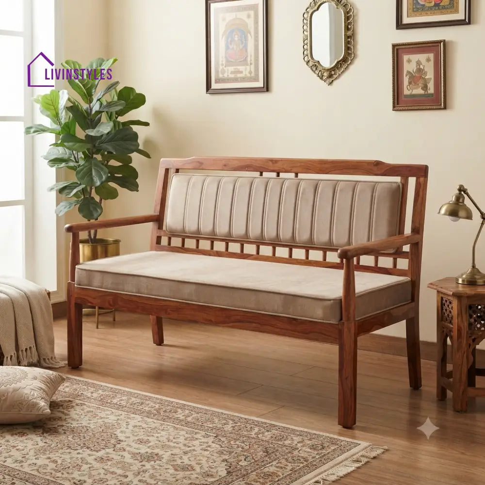 Bacon Wooden Bench for Living Room | Bedroom | Extra Seating
