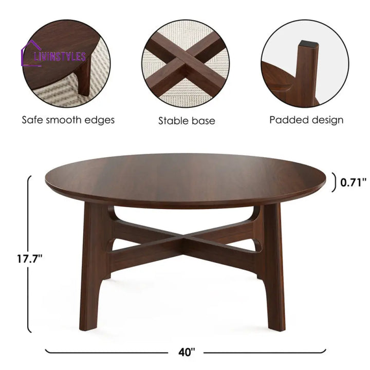 Balraj Solid Wood Coffee Table For Living Room