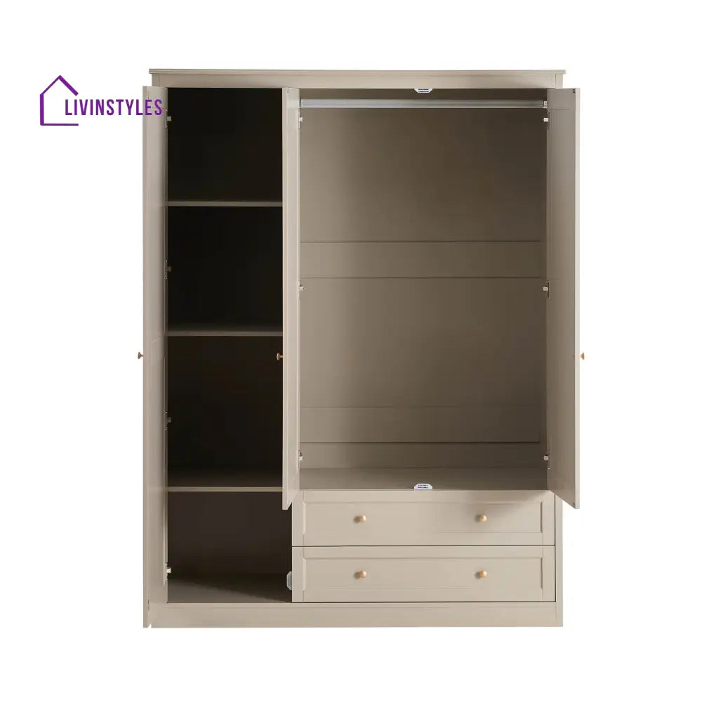 Baltazar 3 Door Wardrobe with Drawers Wardrobe