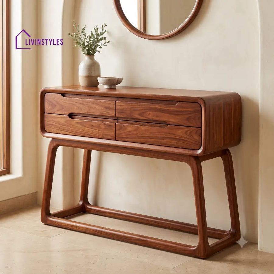 Balthazar Premium Wooden Console Table for Living Room | Entryway Table