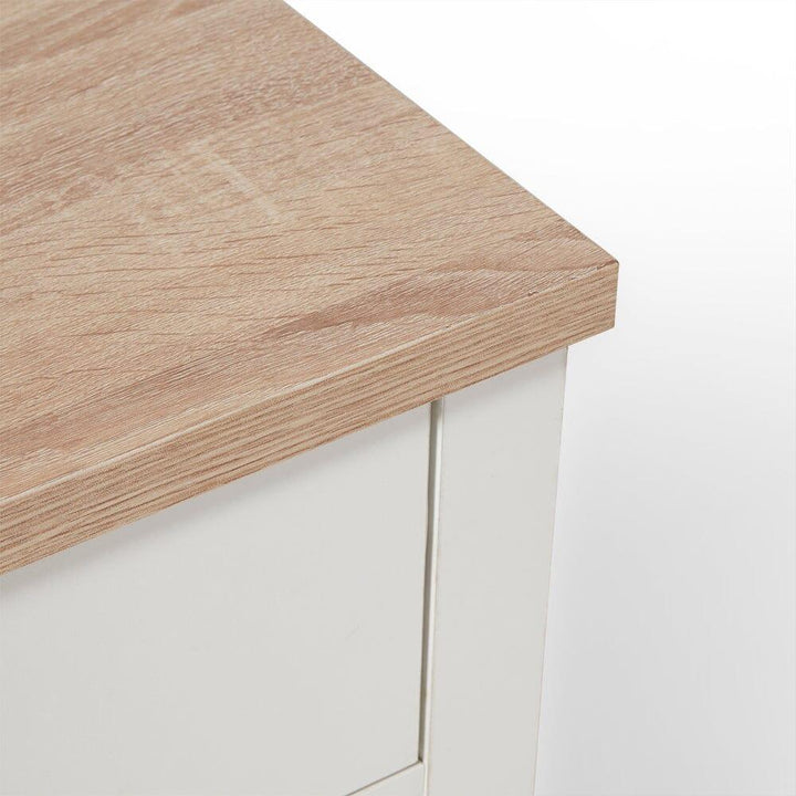 Bampton Alabaster White Coffee Table with Storage