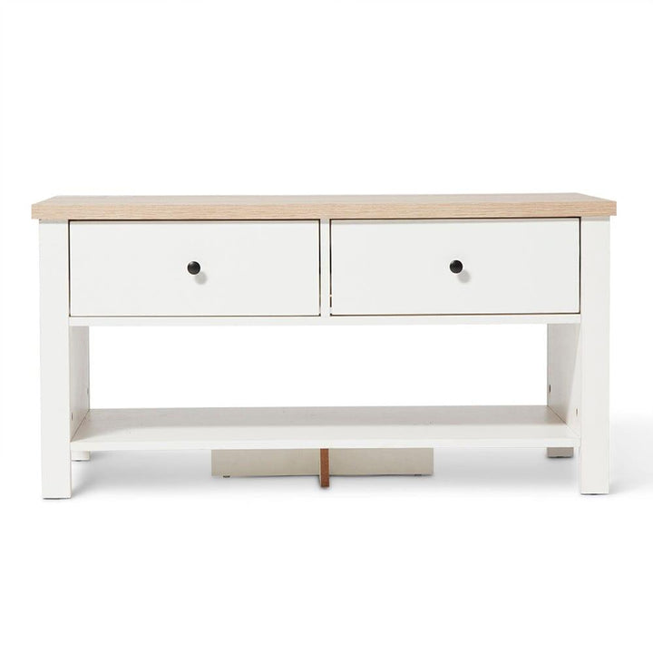 Bampton Alabaster White Coffee Table with Storage