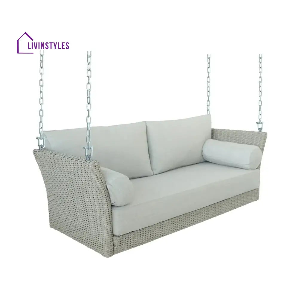 Banke Outdoor Rattan Wicker Hanging Swing Chair with Cushion - Swing