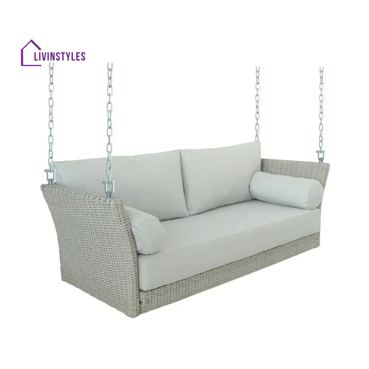 Banke Outdoor Rattan Wicker Hanging Swing Chair with Cushion - Swing