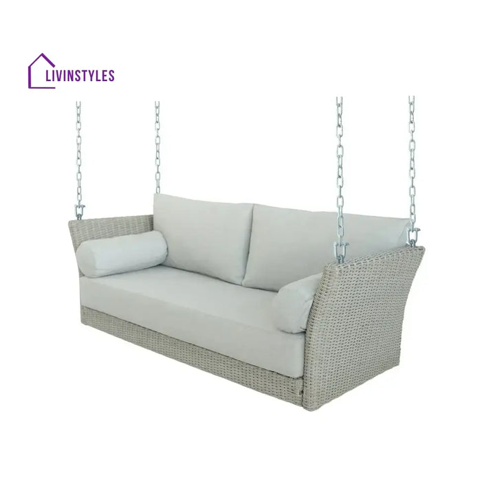 Banke Outdoor Rattan Wicker Hanging Swing Chair with Cushion - Swing