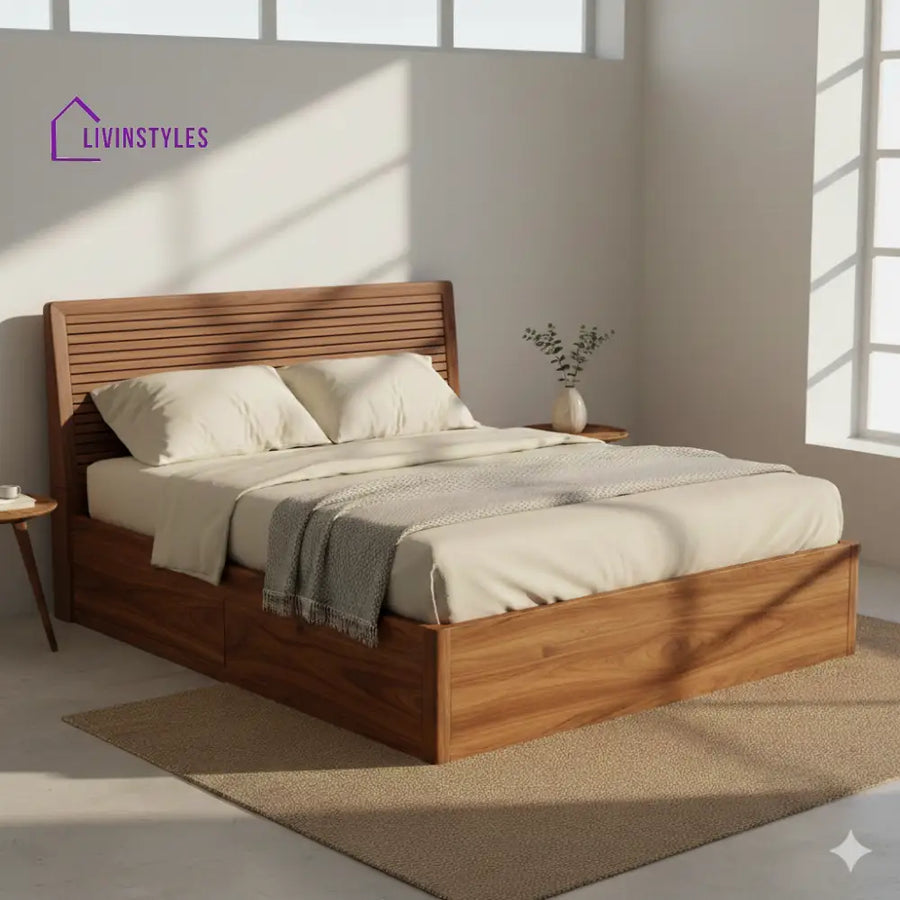 Barbara Premium Sheesham Wood Bed