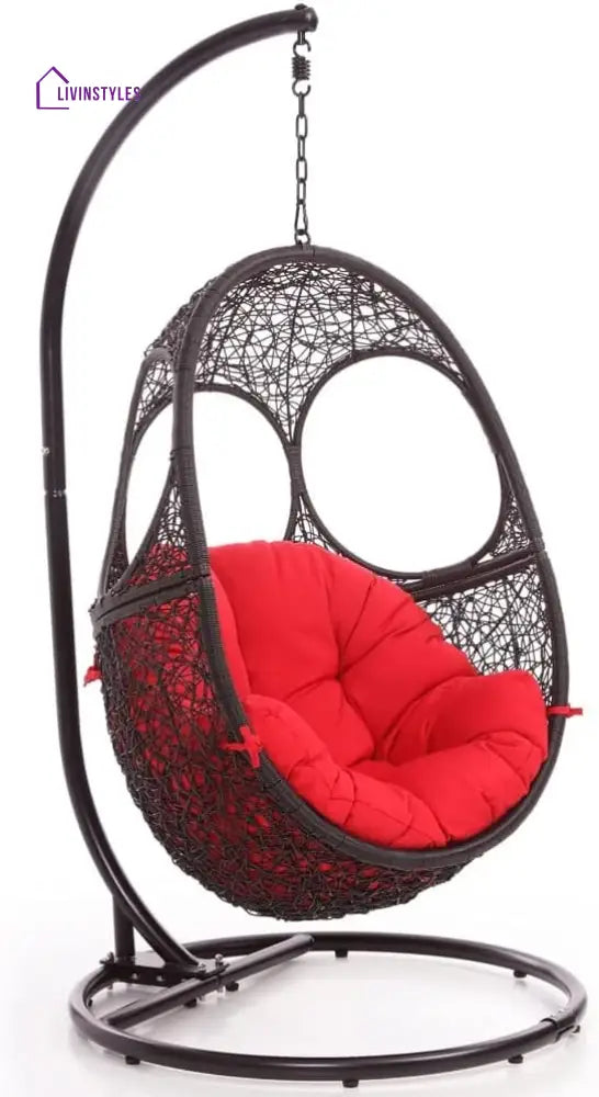 Basilio Single Seater Hanging Swing With Stand For Balcony Garden Swing - Swings