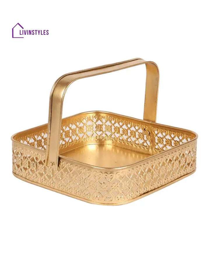 Basket With 4 Jars Urli