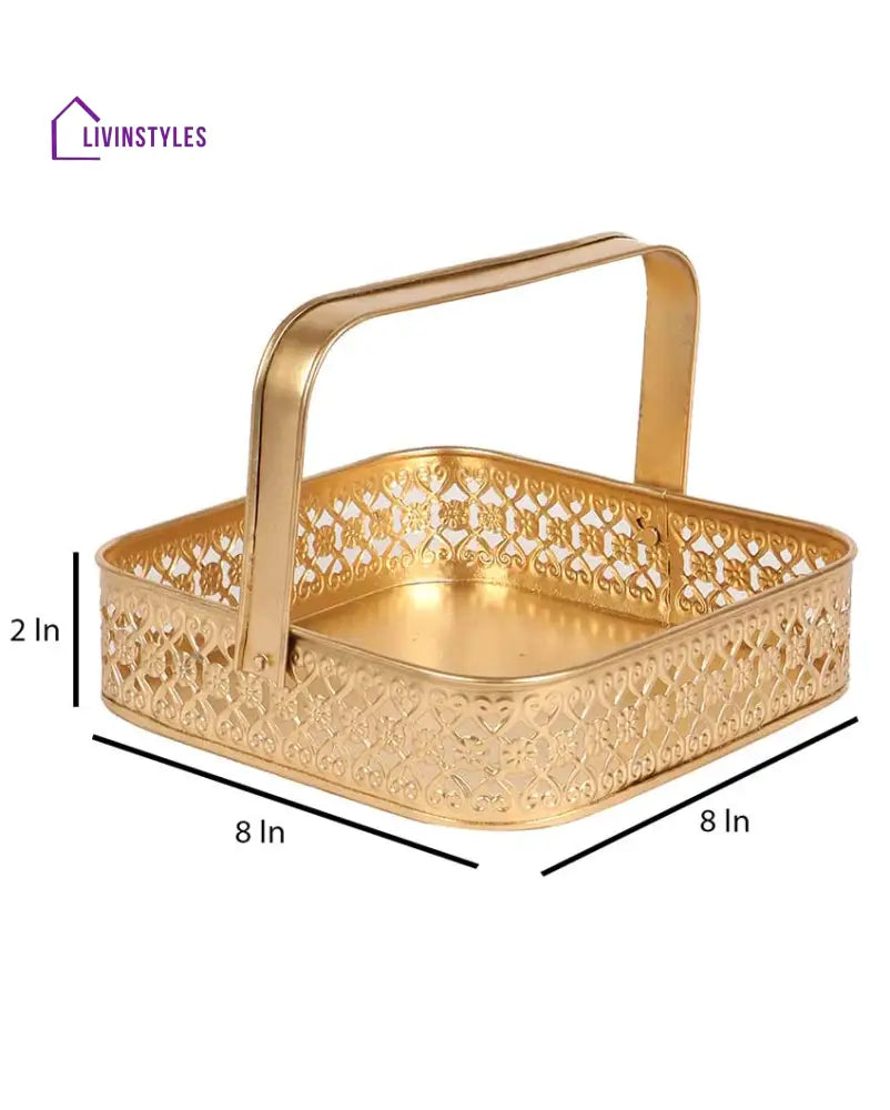 Basket With 4 Jars Urli