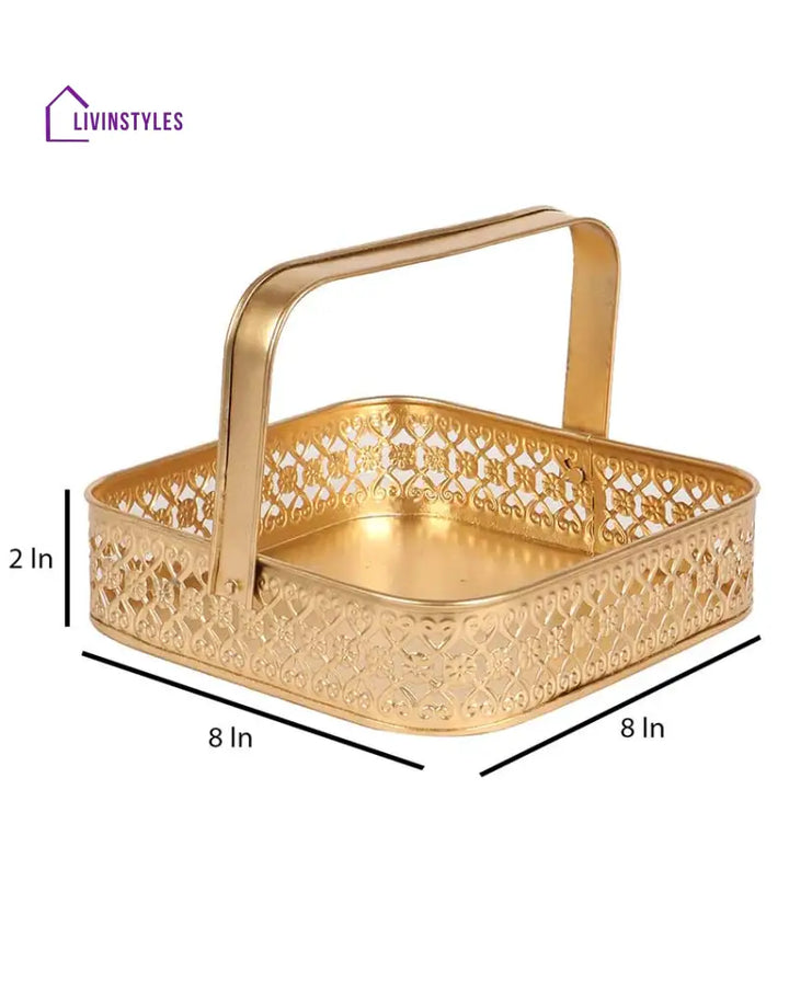 Basket With 4 Jars Urli