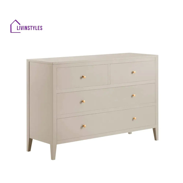 Bautista 4 Drawer Chest - Taupe Chest of Drawers