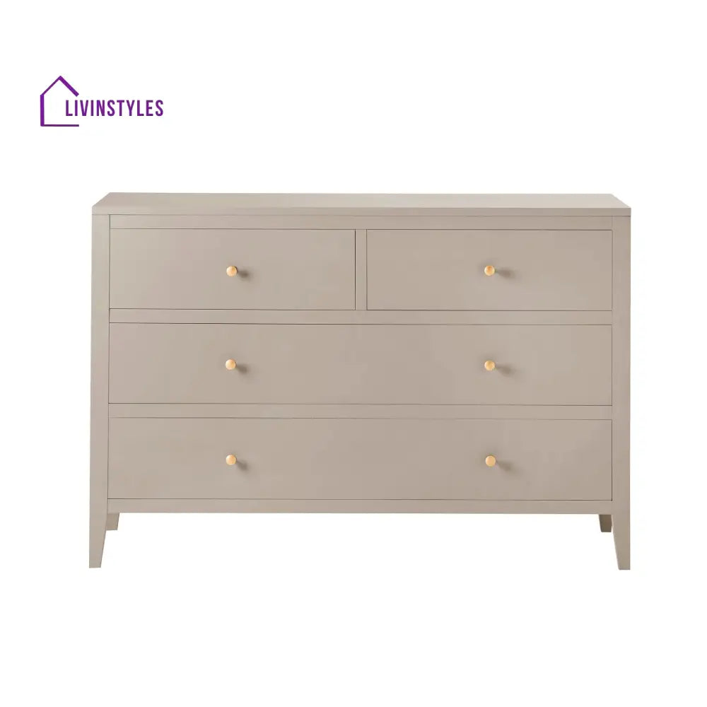 Bautista 4 Drawer Chest - Taupe Chest of Drawers