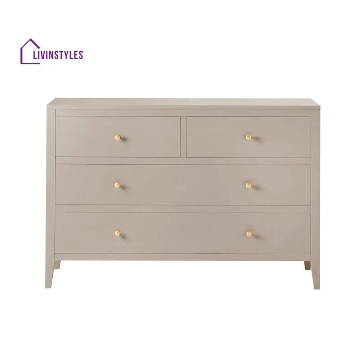 Bautista 4 Drawer Chest - Taupe Chest of Drawers