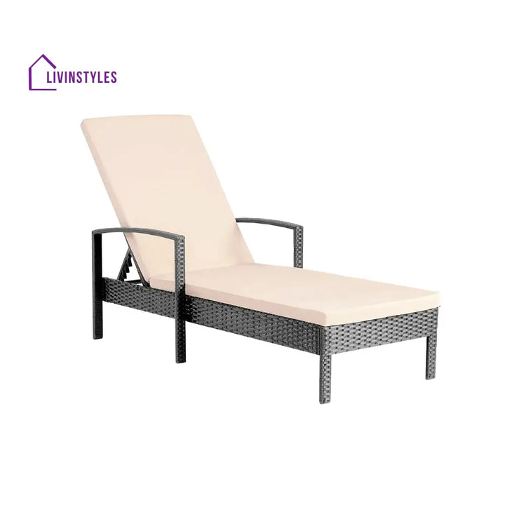 Baxter Outdoor Swimming Poolside Lounger (Black) - Loungers