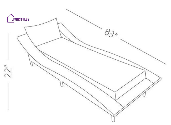 Beast Outdoor Swimming Poolside Lounger (Brown) - Loungers