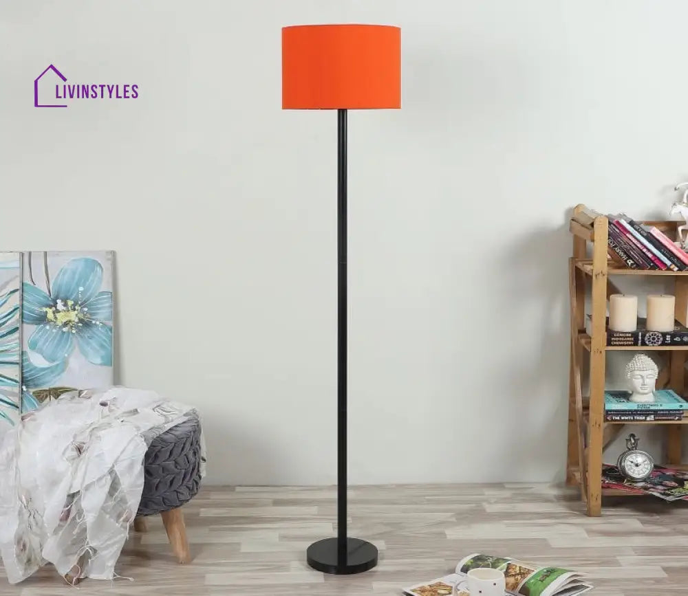 Beautiful Metal Club Floor Lamp With Jute Shade Lamps
