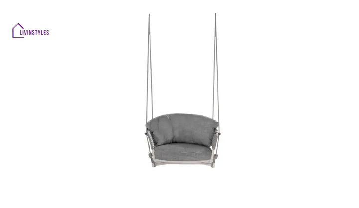 Beavin Single Seater Hanging Swing Without Stand For Balcony Garden Swing - Grey - Swings