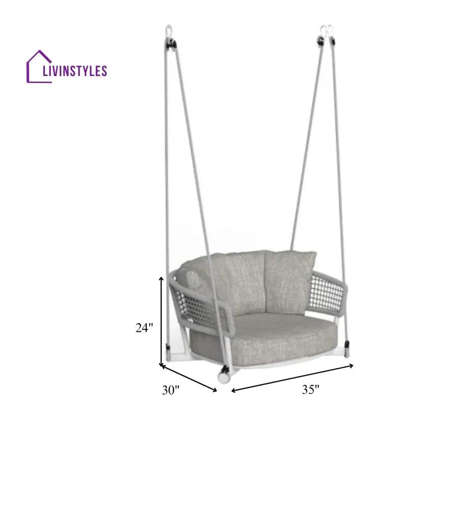 Beavin Single Seater Hanging Swing Without Stand For Balcony Garden Swing - Swings