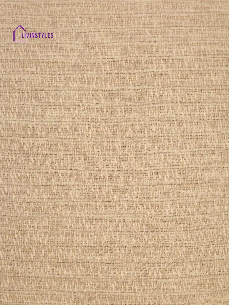 Beige Color Cotton Woven Cushion Cover Set Of 2 (18X18 Inch)