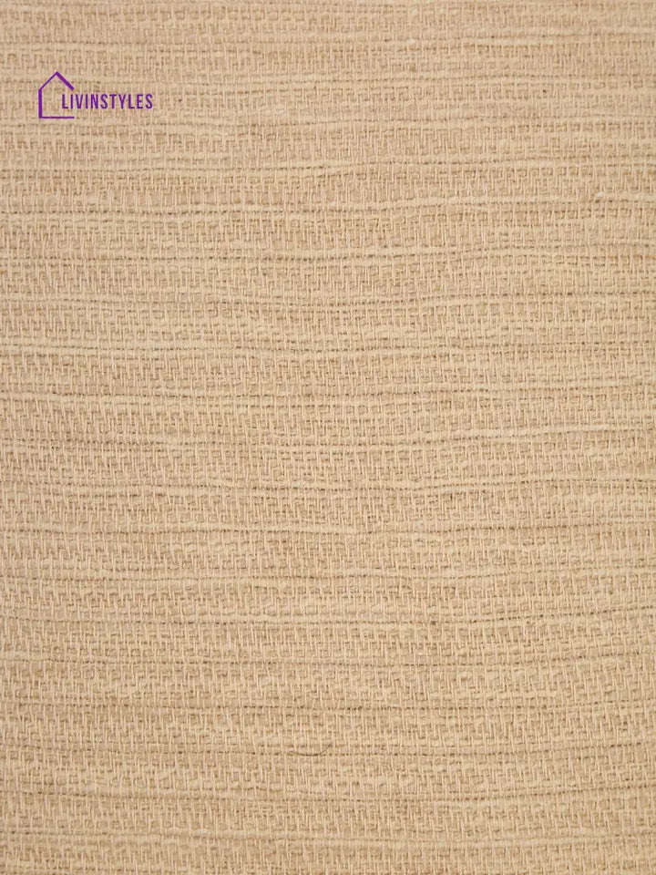 Beige Color Cotton Woven Cushion Cover Set Of 2 (18X18 Inch)