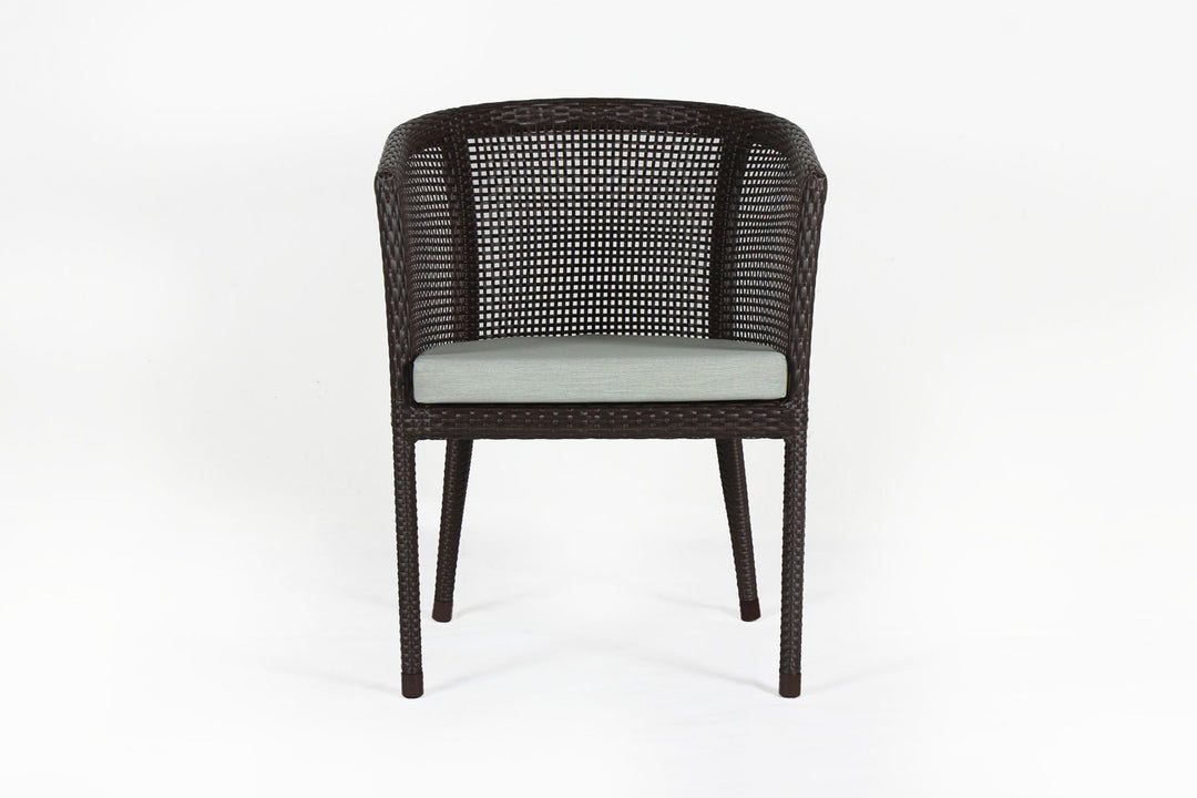 Alhad Outdoor Patio Seating Set 2 Chairs and 1 Table Set (Brown)