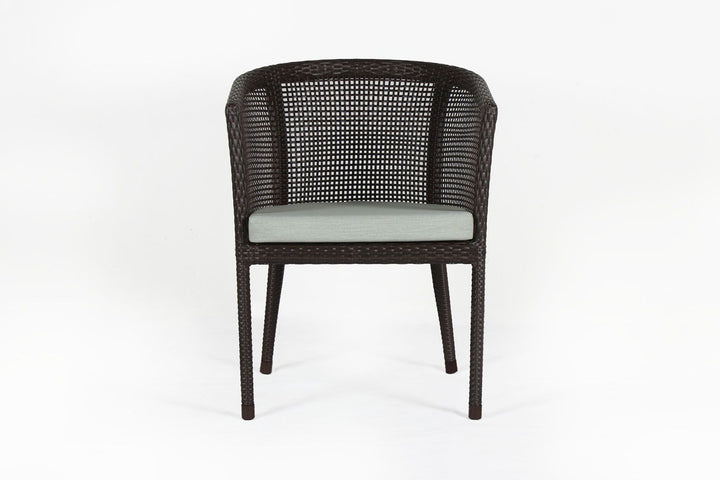 Alhad Outdoor Patio Seating Set 2 Chairs and 1 Table Set (Brown)