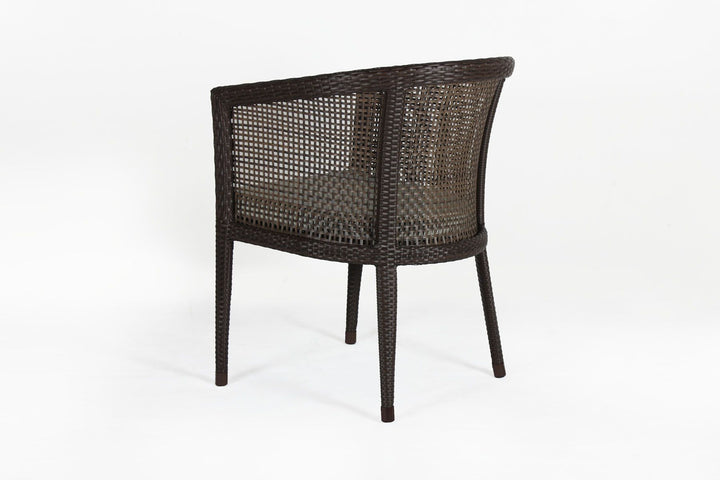 Alhad Outdoor Patio Seating Set 2 Chairs and 1 Table Set (Brown)