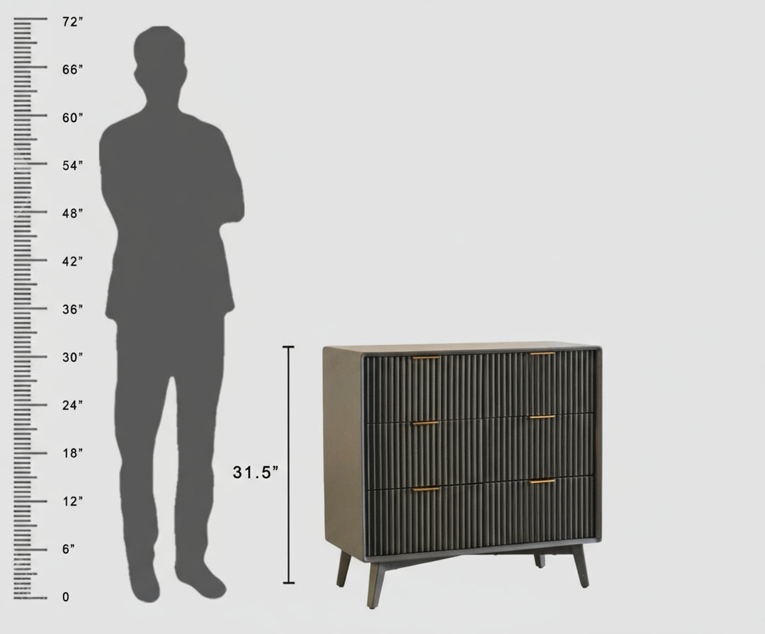 Bengaluru Solid Wood Wide Six Drawer Chest of Drawers