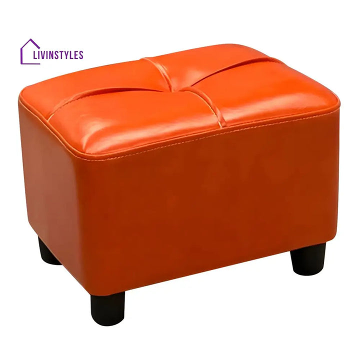 Benisha Living Room Ottoman | Faux Leather Fabric