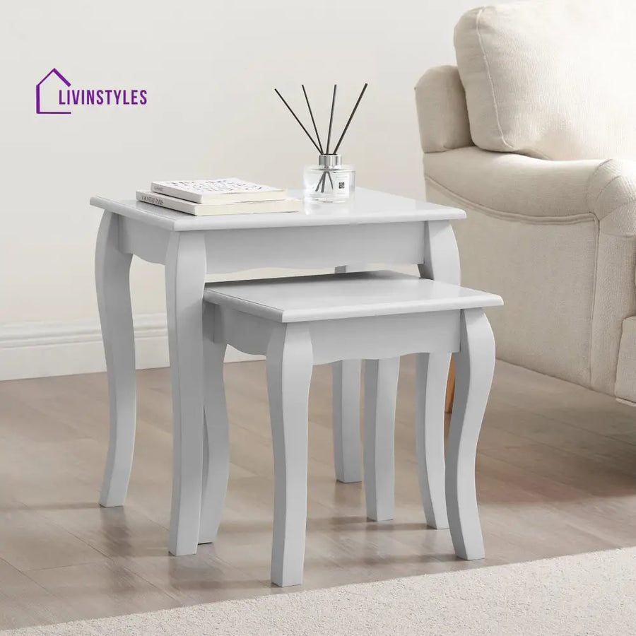 Benito Nesting Side Table - Light Grey Side Table