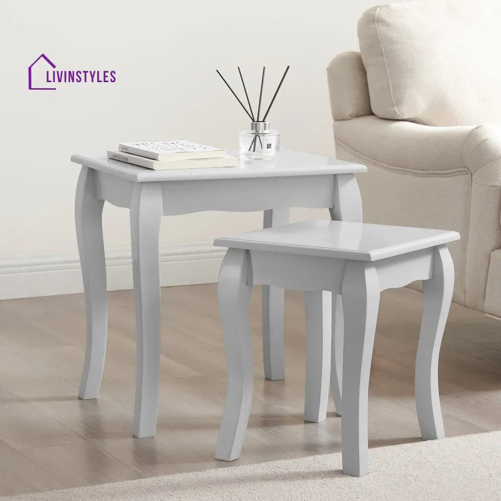 Benito Nesting Side Table - Light Grey Side Table