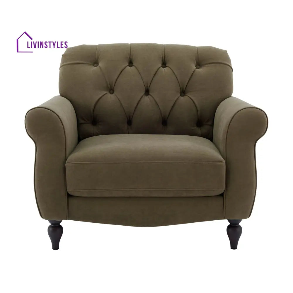 Berenice Armchair - Olive Green Sofas