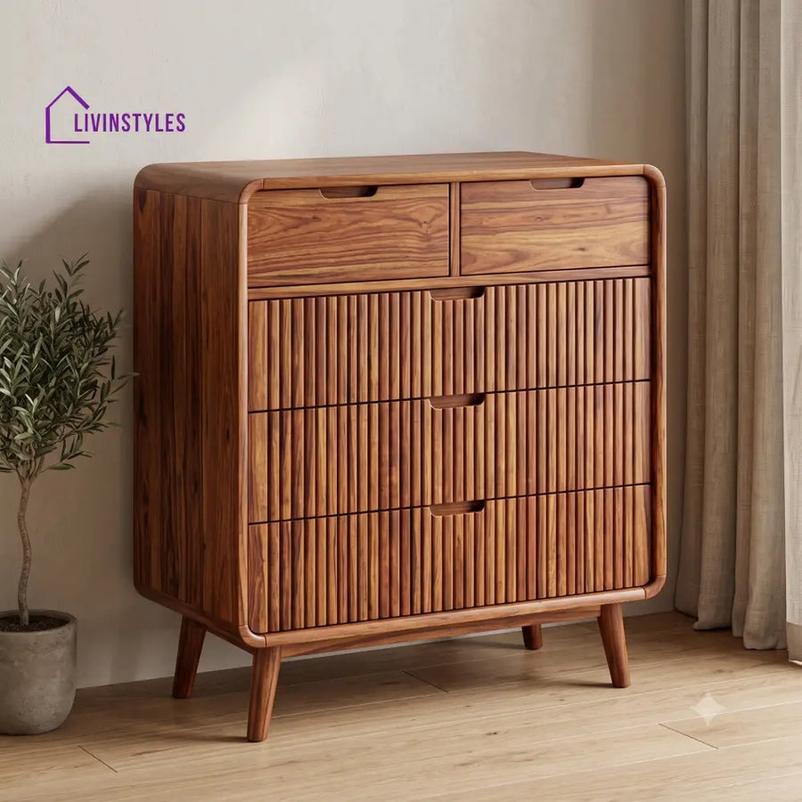 Berenice Premium Wooden Chest of Drawers for Bedroom | Living Room