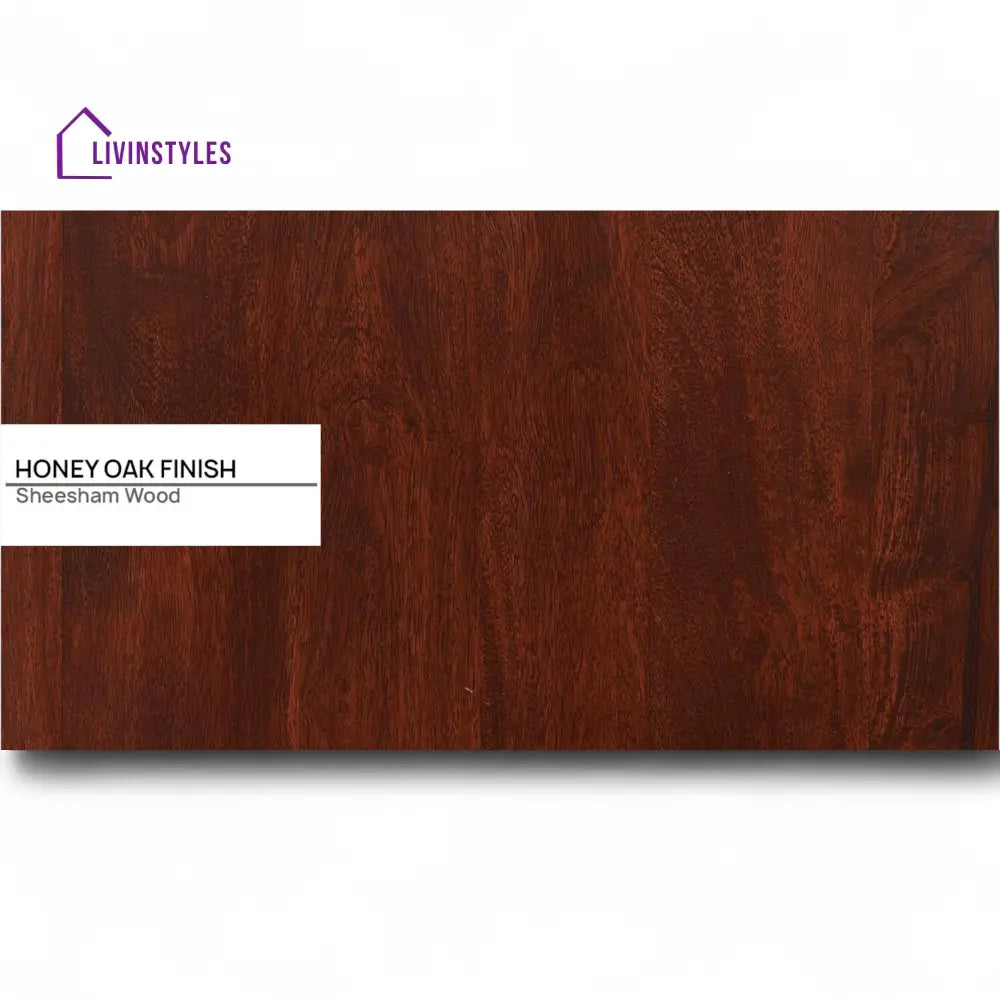 Bergen Sheesham Wood Pull Out 3 Seater Sofa Cum Bed In Scratch Resistant Honey Oak Finish
