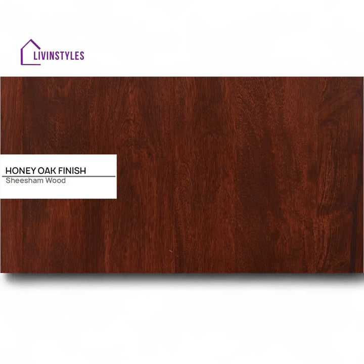 Bergen Sheesham Wood Pull Out 3 Seater Sofa Cum Bed In Scratch Resistant Honey Oak Finish