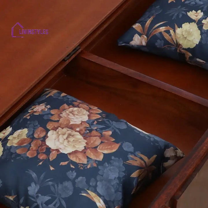 Bergen Sheesham Wood Pull Out 3 Seater Sofa Cum Bed In Scratch Resistant Honey Oak Finish