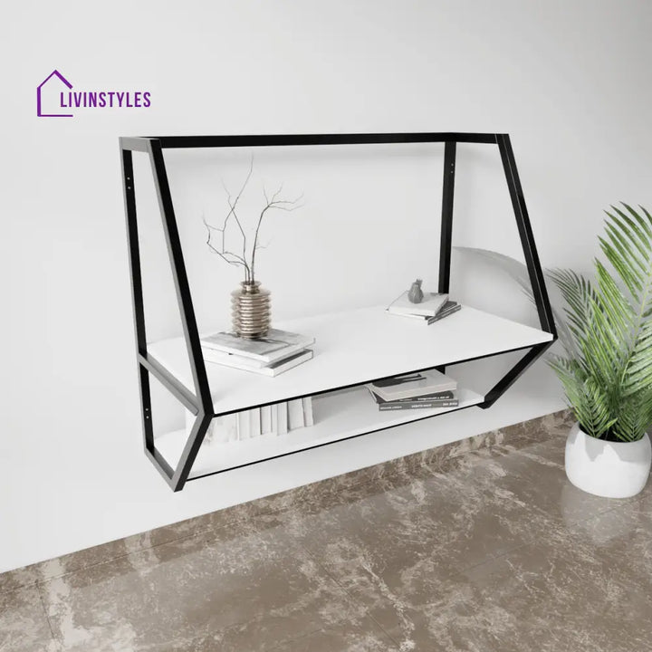 Berlin Wall Mounted Desk | Computer Table | Study Table for Home - Large / White - Desks