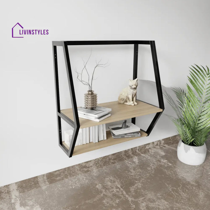 Berlin Wall Mounted Desk | Computer Table | Study Table for Home - Small / Beige - Desks